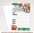 Football Party Invitations with Envelopes - 20 Count
