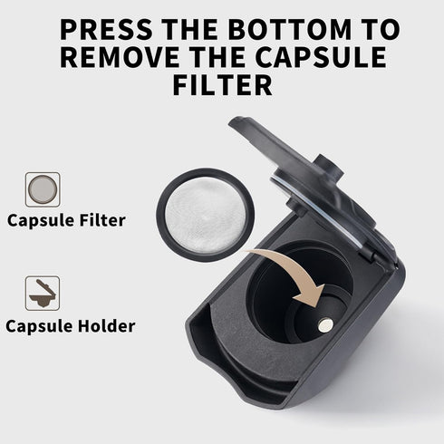 Reusable Coffee Capsule Adapter for Dolce Gusto edgLUMIO DG325 Machine with 41mm Tamper