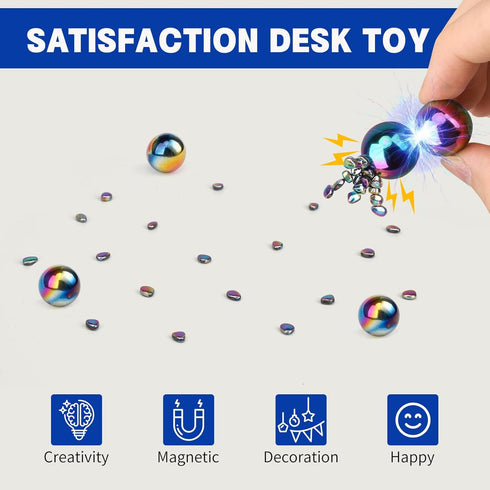 LNCOJOLM 30PCS Magnet Rainbow Rock Stone Fidget Toys for Adults, Magnets for Whiteboard Office Map Kitchen, Replacement