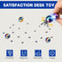 LNCOJOLM 30PCS Magnet Rainbow Rock Stone Fidget Toys for Adults, Magnets for Whiteboard Office Map Kitchen, Replacement