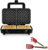 Mini Easy-Grip Waffle Tongs Holder, Non-Slip Handle, Red (1pc Waffle Tongs)