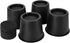 BTSD-home Heavy Duty Round Bed Risers 4 inch Set of 4 Pieces, Lift up to 10000 Pounds, Rise up 3.5 inch (Black)