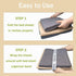 4 Pieces Grey Bed Sheet Organizer Bands, Storage Label Bands for Closet, Bedding Linen Labels (4Pcs Queen)