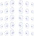 Whaline 30 Packs Suction Cup Plastic Sucker Pads - Clear, 3 Sizes, 45 mm, 30 mm, 20 mm