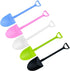 100 PCS Colorful Mini Shovel Shape Disposable Plastic Spoons, 4.8 Inch for Ice Cream and Dessert