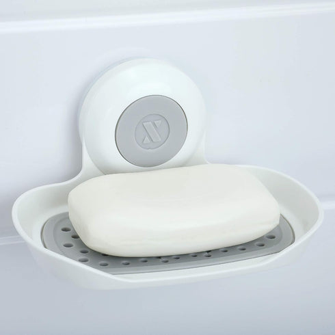 SlipX Solutions Strong Hold Soap Saver, Suction Cup Holder, Must Have Universal Kitchen & Bathroom Shower Accessories