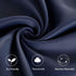 PANOVOUS Small Navy Door Window Curtain Panel for Front Door, Blackout French Door Curtain 25x40 Inch