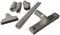 1.25" Gray Vacuum Attachment Kit with 2 Adapters, Compatible with Miele, Eureka, Kirby, Hoover, Shop Vac