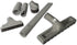 1.25" Gray Vacuum Attachment Kit with 2 Adapters, Compatible with Miele, Eureka, Kirby, Hoover, Shop Vac