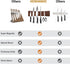 Knife Magnetic Strip, Acacia Wood Powerful Magnetic Knife Holder for Wall - 10 Inch Home Organizer