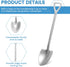 20 Pack Shovel Shape Demitasse Espresso Spoons, 4.7 Inches Stainless Steel Mini Coffee Spoons for Dessert