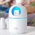 Small Cute Portable Humidifier with 12 Pcs Humidifier Sticks, 7 Color Night Light USB Air Humidifier for Bedroom Office