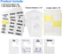 10 Pack White Clothing Rack Size Dividers Plus 60 Labels and 16 Large Blank Labels, Clothing Closet Dividers