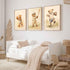 3Pcs Teddy Bear Sports Nursery Animal Canvas Wall Art Cute Woodland Baby Bear Rugby Wall Decor Pictures Football
