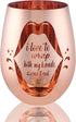 Naughty Bachelorette Gifts, Funny Gag Gifts for Women, I Love To Wrap Both My Hands Around It Wine Glass