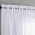 Sheer White Curtains - 63 Inch Length 2 Panels Set, Rod Pocket Voile Fimly Sheer Drapes for Living Room/Bedroom