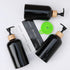 Set Set 3, 16.9oz) Shampoo and Conditioner Dispenser, Refillable Plastic Shampoo Pump Bottles with Waterproof Labels