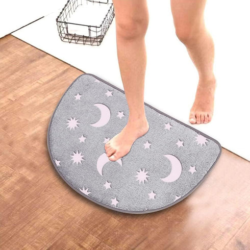 Noctilucent Anti-Slip Mat, Glow in Dark Decorative Rug for Indoor and Outdoor Entrance, 23.6”x15.7”