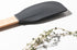 Silicone Series Large Spatula with Natural Handle and Black Head