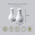 WM Bartleet & Sons 1750 Traditional Porcelain Salt & Pepper Pot Shaker Cruet Set, 13cm – White