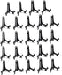 Artliving 24pcs/Set 7" Black Plastic Easels, Plate Display Stands, Picture Frame Holder