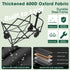 370lbs Collapsible Wagon with Wheels, Weight Capacity Foldable Beach Wagon with Flexible Handle Portable Utility Wagon