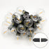 RYKUG 50FT 52 G40 Bulbs Outdoor String Light Patio Black with Shatterproof LED Clear Globe for Indoor/Outdoor