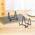 LIONWEI LIONWELI Black Decorative Plate Stand, Picture Frame Easel Display Stand