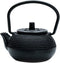 YARDWE Vintage Cast Iron Tea Pot, Small Teapot with Infuser for Loose Tea (Black, 2.83X2.75X1.69in)