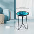12inch) LIFFY Patio Side Table, Small Round End Table, Metal Side Table Outdoor, Small Porch Table for Indoor Balcony