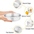 TeamFar Cake Pan Set, 4'' & 6'' & 8'' & 9 ½'' Stainless Steel Round Baking Pans for Baking, Steaming, Serving