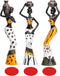 Rayberro 3 Pack African Women Sculpture, 7.5" Exotic Tribal Lady Figurine, Vintage Collectible Art