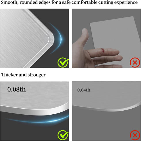 Fzcllmy 1410 Inch) Titanium Cutting Board-Pure Titanium Cutting Boards For KitchenDouble-Sided Metal Cutting Board
