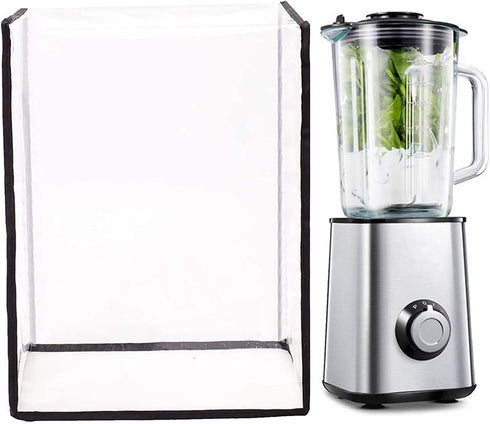 Clear Kitchen Blender Dust Cover, Compatible with Ninja Foodi Blender, Blender Cover with Accessory Pocket, Juice Cover
