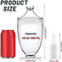 Wongblee 46 oz, Large Acrylic Jar with Lid Bath Salt Container with Scoop, Shatterproof Apothecary Jar for Bathroom