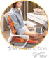 GKWW Desk Chair Cushion Non-Slip Rocking Seat Cushion Office Chair Pad Dorm Seat Cushion with High Back Support Soft