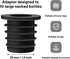 Liquor Pourer Adapters for Large Liquor and Olive Oil Bottles, Converts Regular Size Spout to Large Pouring Spout, 6