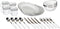 Stansport 24-Piece Camping Enamel Tableware Set