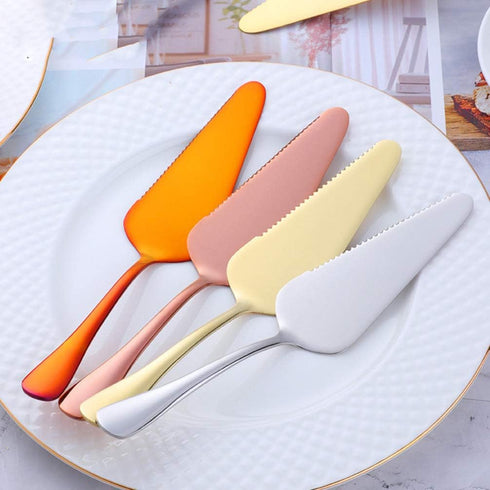 Hemoton Pie Cake Server, Luxurious Stainless Steel Spatula, Cake Cutter with Serrated Edge for Pie, Tart, Dessert