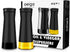 Set 2 Pack Aelga Black Oil And Vinegar Dispenser - Oil Dispenser Bottle for Kitchen with No-Drip - Black Kitchen Decor