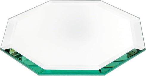 Plymor 6" Beveled Glass Mirror, 5mm Thick Octagon