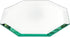 Plymor 6" Beveled Glass Mirror, 5mm Thick Octagon