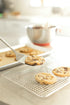KITCHENATICS Small Cooling Rack for Cooking & Baking, Oven Safe Stainless Steel, Fits Quarter Sheet Pan, 8.5" x 12"