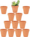 Yishang 2.5 Inch Terracotta Pots, Small Mini Clay Planter with Drainage Holes, 12 Pack for Indoor/Outdoor Plants