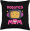 Multicolor Throw Pillow - Mom Robotics, 16x16