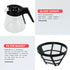 CAYNEL Drip Coffee Machine, 750ML Removable Water Reservoir, 5 Cups, Black