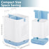 Boperzi Toothbrush Holders for Bathrooms, Anti-Slip Countertop Organizer for Electric Toothbrush and Razor (Blue)