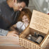 Ucuber You are My Sunshine Music Box, Gift for Daughter from Dad, Wood Laser Engraved Vintage Cute Box, Best Gift