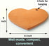 Heart Shaped Cutting Board, 11” x 9” Solid Wood Decorative Serving Board for Cheese, Bread, Snacks