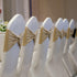 13" 5" 10 Pack PATIKIL x Stretch Chair Sashes Bows, Elastic Chair Bands Sashes with Buckle Slider for Wedding Banquet